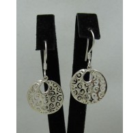 E000431 STYLISH DANGLING STERLING SILVER EARRINGS SOLID 925 NEW
