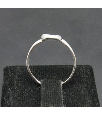 R000115 Stylish Light Sterling Silver Ring Stamped Solid 925 Nickel Free Handmade
