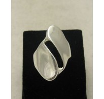 R000384 Plain Stylish Long Sterling Silver Ring Genuine Solid 925 Handmade Empress