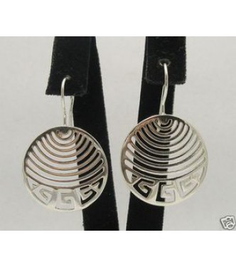 E000206 Sterling Silver Earrings Solid Perfect Quality 925