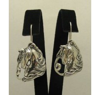 E000401 STERLING SILVER EARRINGS HORSE UNICORN SOLID 925 NEW