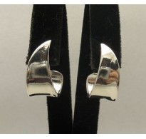 STYLISH STERLING SILVER EARRINGS PLAIN SOLID 925 NEW