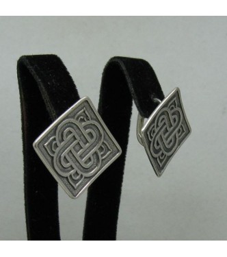 E000168 Sterling Silver Earrings Solid 925 French Clip