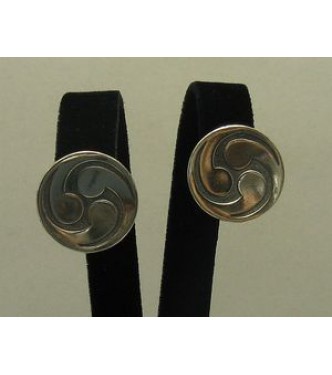 E000170 Sterling Silver Earrings Solid 925 French Clip