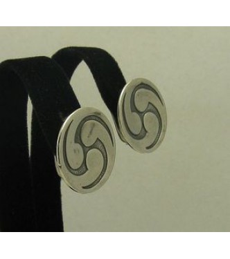 E000170 Sterling Silver Earrings Solid 925 French Clip