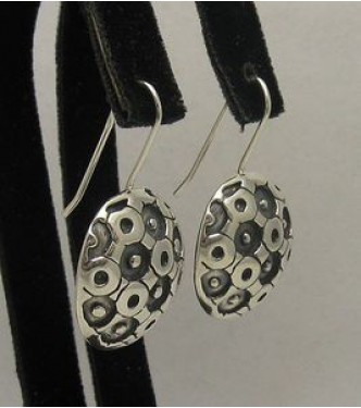 E000364 STYLISH STERLING SILVER EARRINGS SOLID 925 NEW