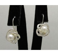 E000411 STERLING SILVER EARRINGS SOLID 925 PEARLS NEW