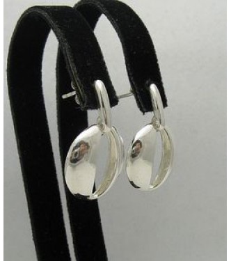 STYLISH STERLING SILVER EARRINGS SOLID PLAIN 925 NEW