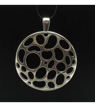 PE000493 Stylish Sterling silver pendant 925 solid circle