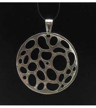 PE000493 Stylish Sterling silver pendant 925 solid circle