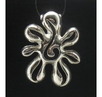 PE000613 Sterling silver pendant Flower solid 925