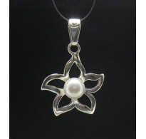 PE000220 Stylish Sterling silver pendant 925 quality Flower solid