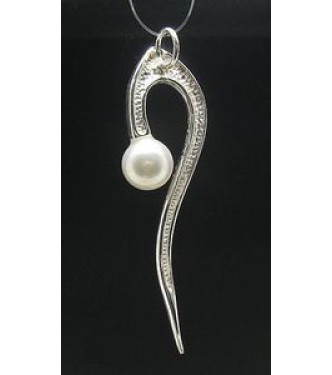 STYLISH STERLING SILVER PENDANT PEARL SOLID 925 NEW