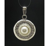 PE000305 Stylish Sterling silver pendant 925 pearl solid