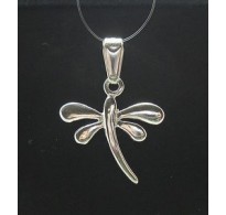 PE000192 Stylish Sterling silver pendant 925 charm dragonfly quality solid