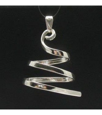 PE000363 Stylish Sterling silver pendant 925 spiral quality