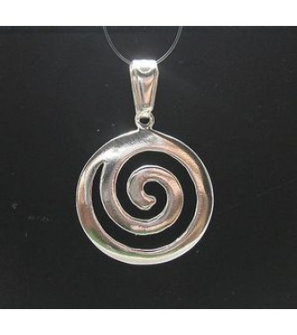 STYLISH STERLING SILVER PENDANT SPIRAL SOLID 925 NEW