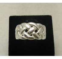 R000393 Stylish Sterling Silver Ring Band Stamped Genuine Solid 925 Handmade Empress