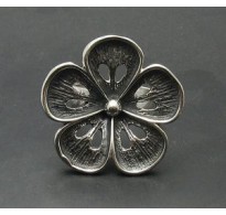 R000822 Stylish Genuine Sterling Silver Ring Flower Solid 925 Perfect Quality Empress