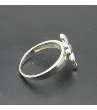R000886 Genuine Sterling Silver Ring Clover Hallmarked Solid 925 Handmade Empress