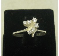 STYLISH STERLING SILVER RING SOLID 925 CZ SIZE 3.5 - 10