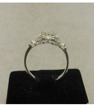 R000854 Stylish Genuine Sterling Silver Ring Solid 925 CZ Handmade Hallmarked Empress