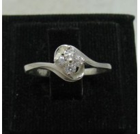 R001090 Stylish Sterling Silver Ring Hallmarked Solid 925 CZ Handmade Empress