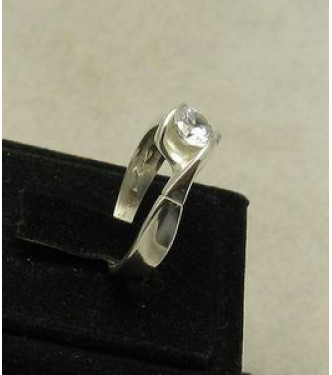 R000367 Genuine Stylish Sterling Silver Ring Solid 925 Cubic Zirconia Handmade Empress