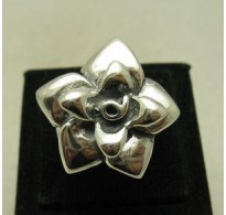 R000249 Genuine Stylish Sterling Silver Ring Solid 925 Flower Rose Handmade Hallmarked