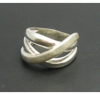 R000422 Stylish Genuine Sterling Silver Ring Stamped Solid 925 Matt Finished Handmade