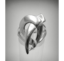 R001223 Extravagant Sterling Silver Ring Solid 925 Adjustable Size Nickel Free Empress