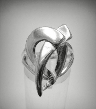 R001223 Extravagant Sterling Silver Ring Solid 925 Adjustable Size Nickel Free Empress