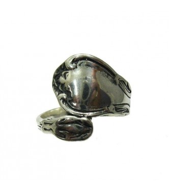 R001343 Stylish Sterling Silver Ring Hallmarked Solid 925 Handmade Empress