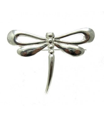 STERLING SILVER BROOCH SOLID 925 HUGE DRAGONFLY NEW
