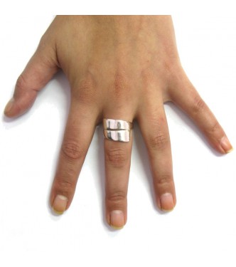 R000038 Plain Genuine Sterling Silver Ring Hallmarked Solid 925 Handmade Perfect Quality