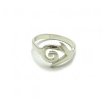 R000050 Plain Sterling Silver Ring Spiral Hallmarked Solid 925 Perfect Quality Empress