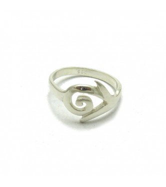 R000050 Plain Sterling Silver Ring Spiral Hallmarked Solid 925 Perfect Quality Empress