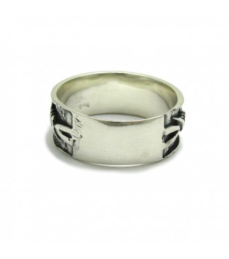 R000067 Stylish Genuine Sterling Silver Ring Solid 925 Barbed Wire Band Handmade