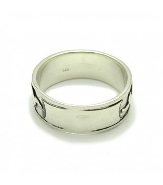 R000069 Genuine Stylish Sterling Silver Ring Hallmarked Solid 925 Band Handmade