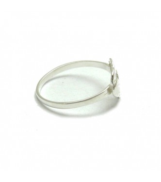 R000083 Stylish Genuine Sterling Silver Ring Hallmarked Solid 925 Heart Handmade