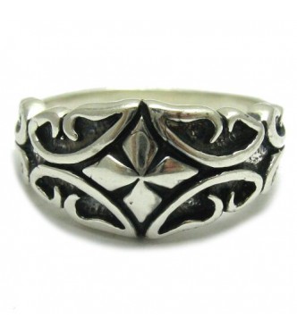R000159 Genuine Sterling Silver Ring Stamped Solid 925 Cross Perfect Quality Handmade