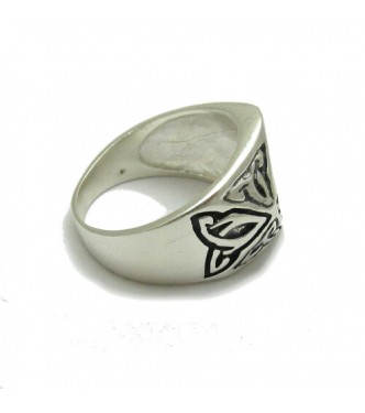 R000238 Plain Sterling Silver Celtic Ring Genuine Stamped Solid 925 Nickel Free Empress