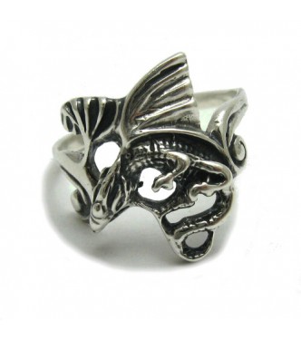 R000255 Genuine Stylish Sterling Silver Ring Solid 925 Dragon Handmade Perfect Quality