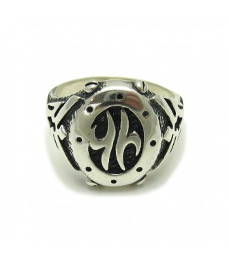 R000260 Real Sterling Silver Men's Ring Solid Stamped 925 Nickel Free Handmade Empress