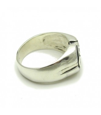 R000270 Plain Sterling Silver Men Ring Hallmarked Solid 925 Celtic Knot Handmade Empress