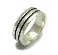 R000278 Genuine Sterling Silver Ring Solid 925 Classic 7mm Wide Band Handmade
