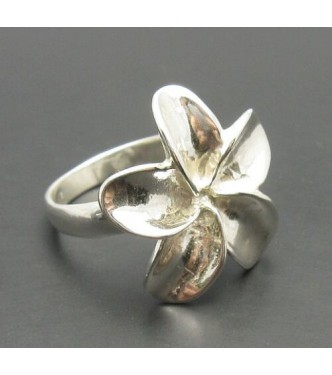 R000287 Stylish Sterling Silver Ring Stamped Solid 925 Flower Perfect Quality Handmade