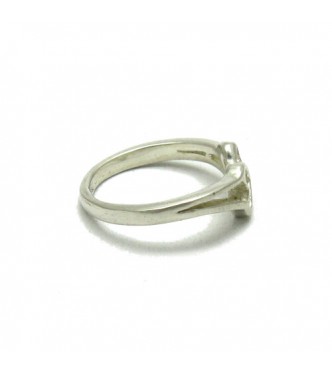 R000291 Stylish Plain Sterling Silver Ring Genuine Solid 925 Heart Handmade