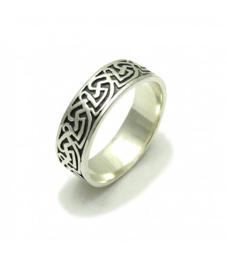R000333 Stylish Genuine Sterling Silver Ring Stamped Solid 925 Band Handmade