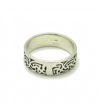 R000333 Stylish Genuine Sterling Silver Ring Stamped Solid 925 Band Handmade